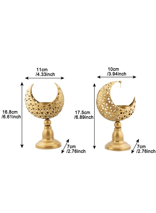 2-Pieces Set Cut-Out Iron Candle Holder, Incense Burner, Candlestick, Home Decor Centerpiece Suitable for Home, Office, Giving Gifts - Image 4